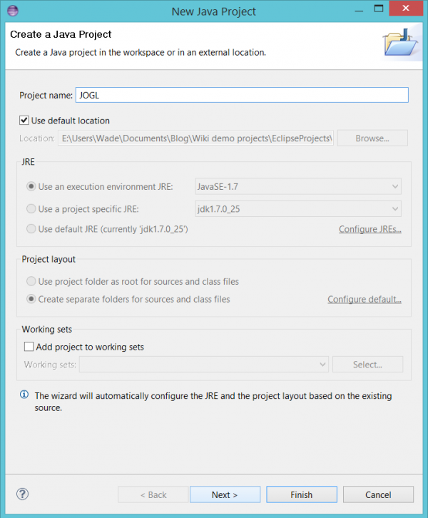 Setting up a JogAmp project in your favorite IDE - JogampWiki